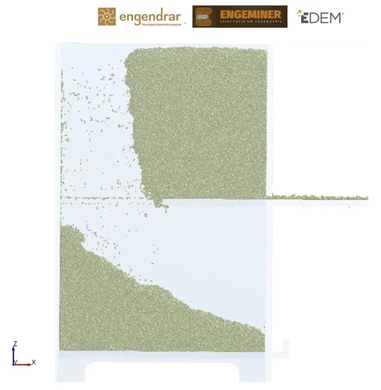 Imagem ilustrativa de Serviço de simulação por discrete element method para mineração