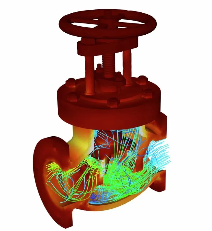 Imagem ilustrativa de Análise de Interação entre Fluidos e Estruturas (FSI)